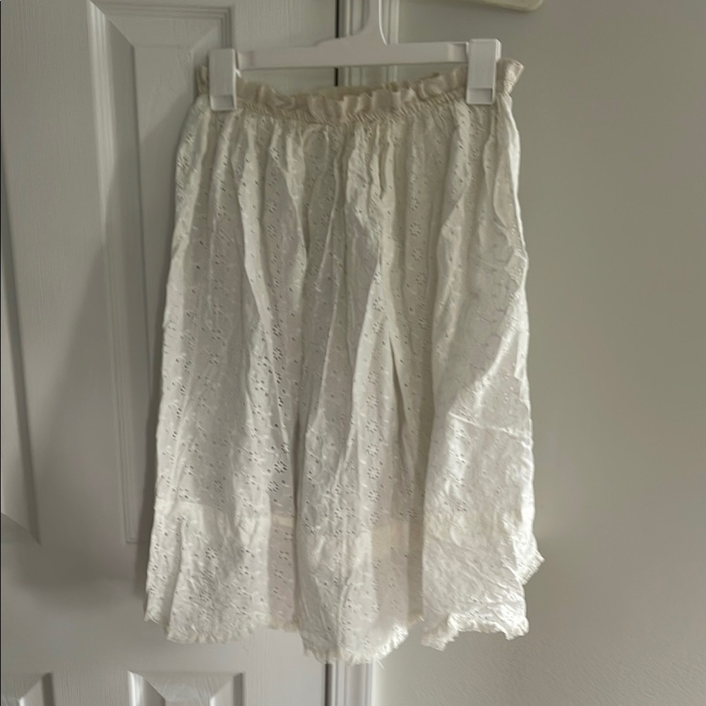 Vintage White Edwardian Skirt ruffle